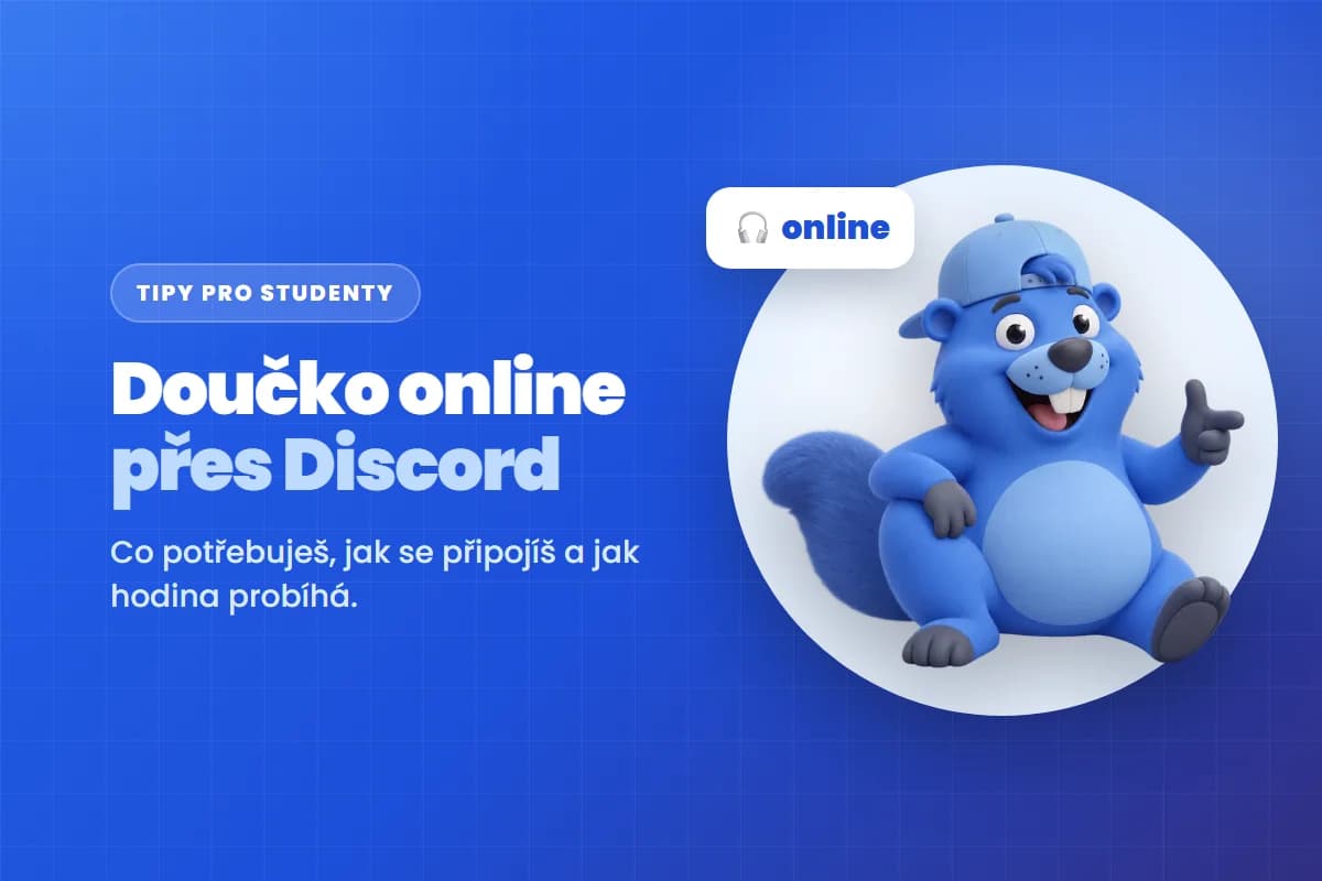 Doučko online přes Discord: jak to vypadá a co potřebuješ
